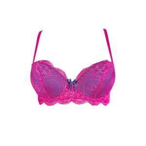 coquette lace balconette bra